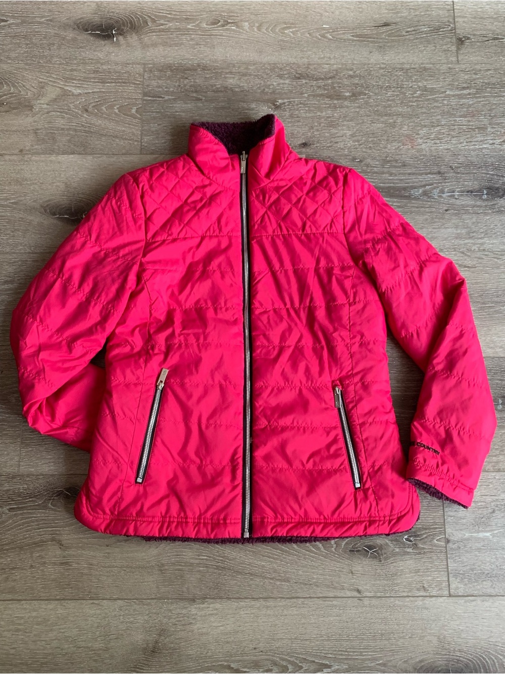 Free Country Women’s Size Small Reversible Coat Jacket / Pink & Burgundy